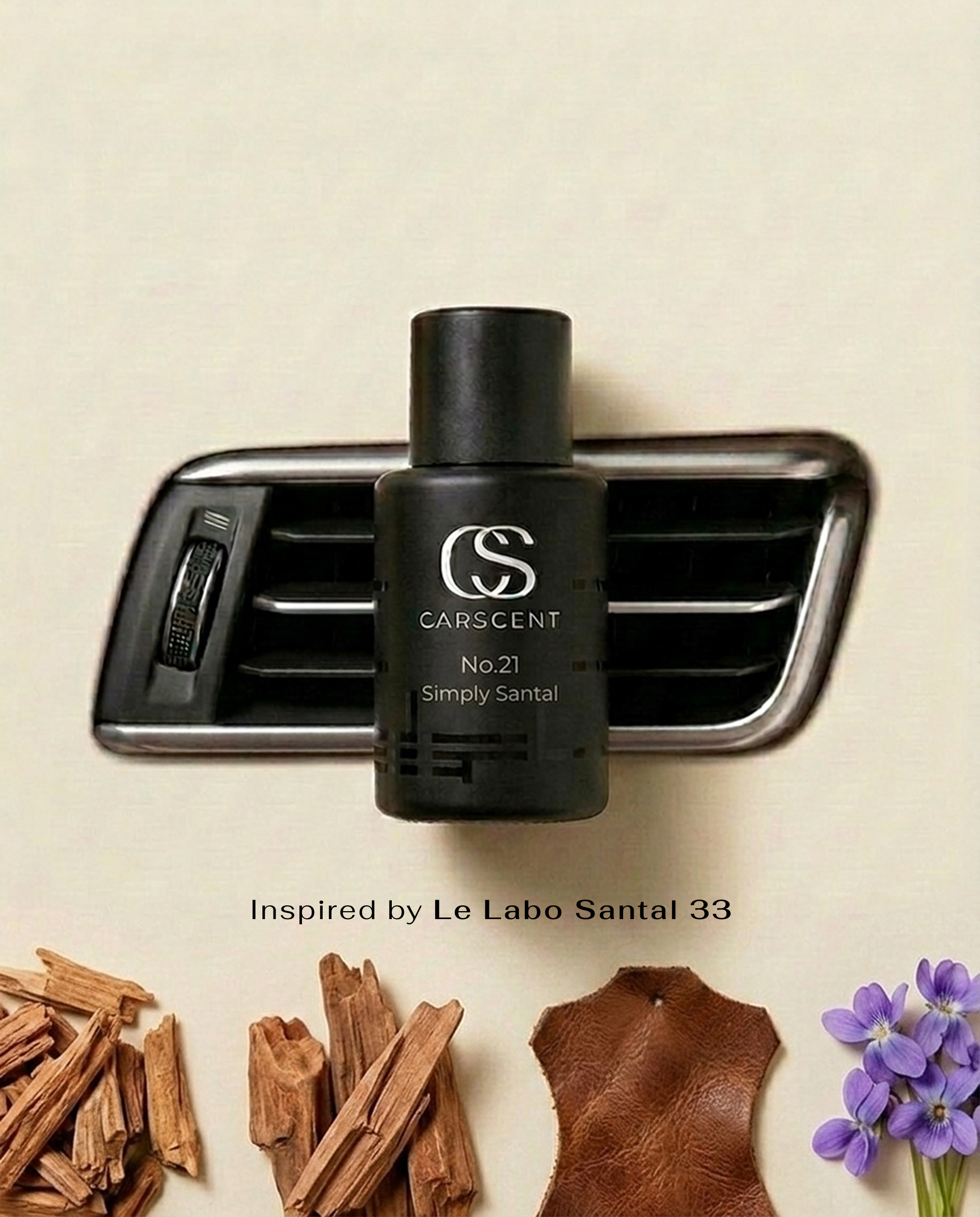 Car Air Freshener - No.21 Inspired by Le Labo Santal 33 – Car Scent